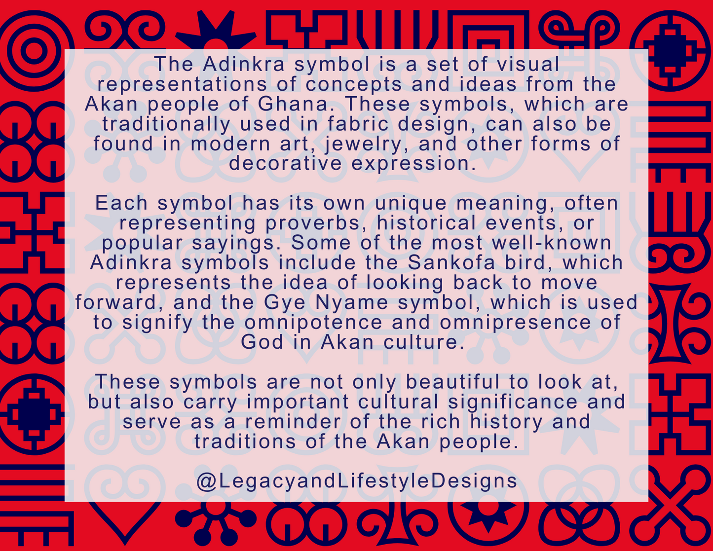 Adinkra (Power of Love) Rubber Stamp, Paper Crafts, Party & Kids, Stationery