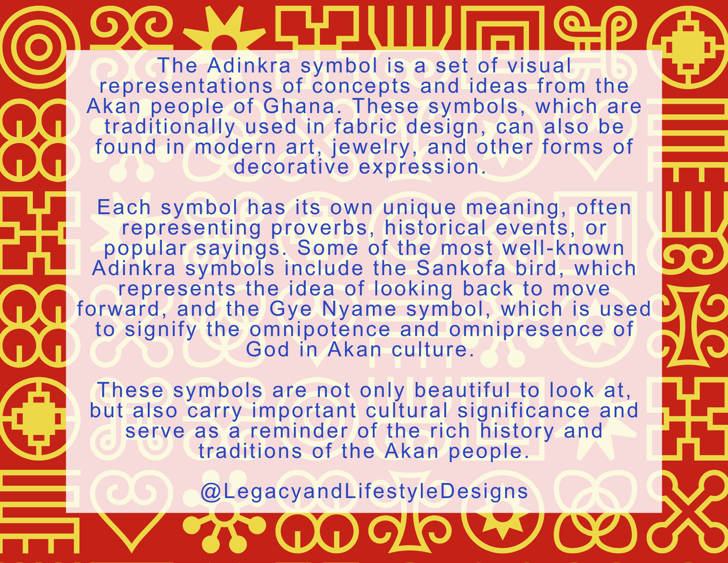 African Adinkra Art Classes