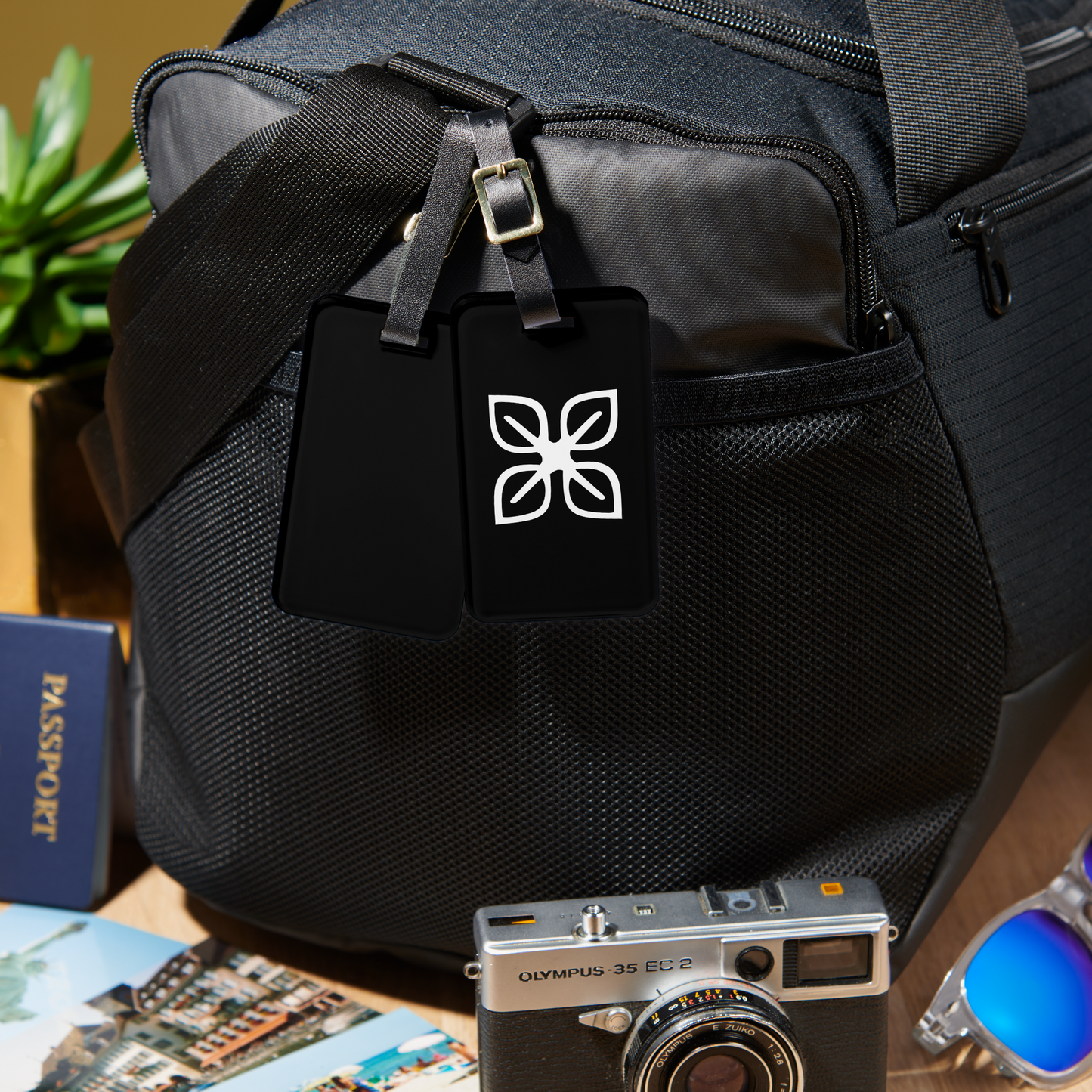 African Adinkra (Wealth) Luggage Tag