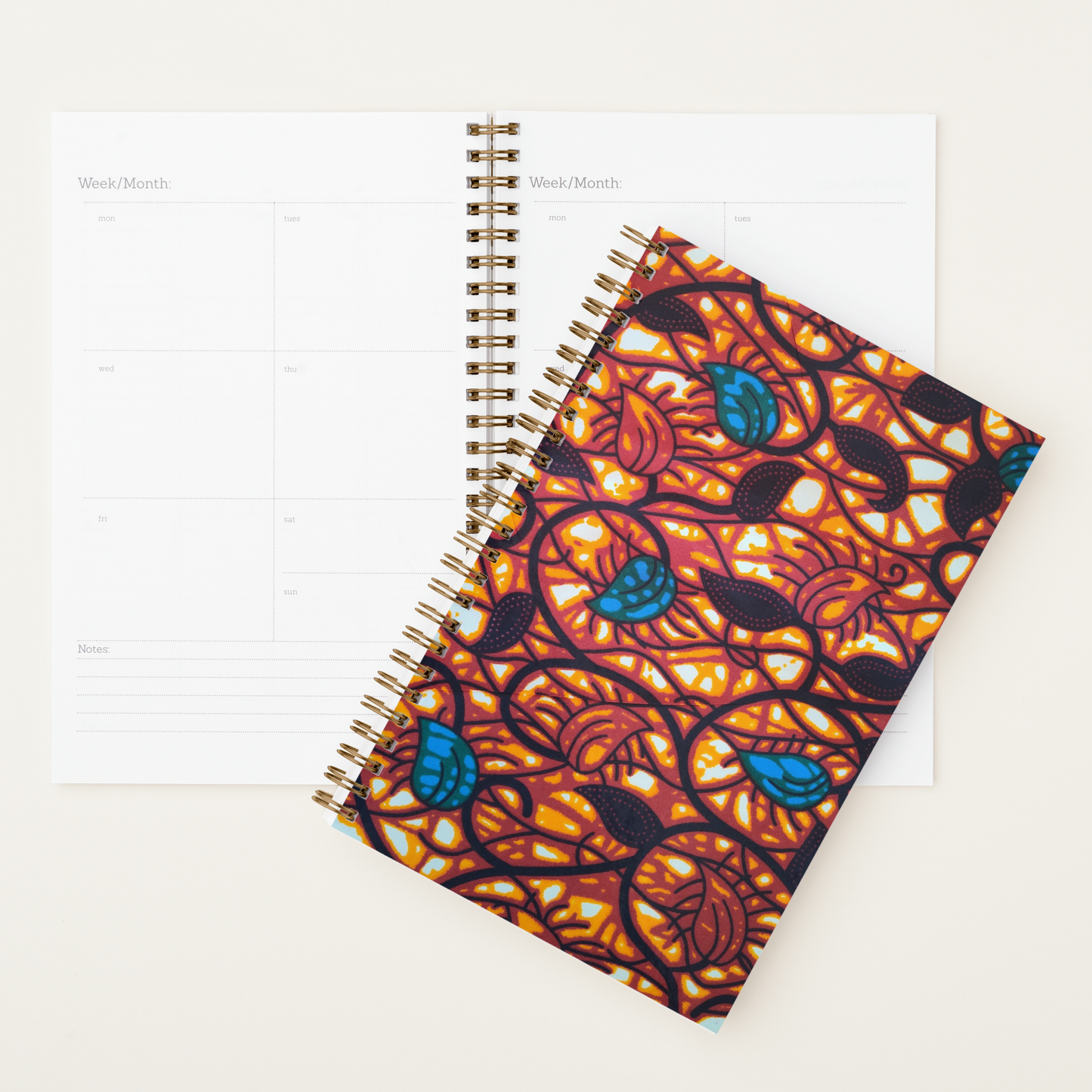 African Print Planner