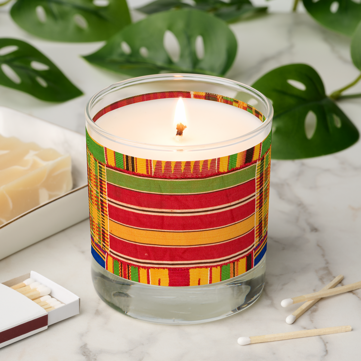 African Print Scented Candle