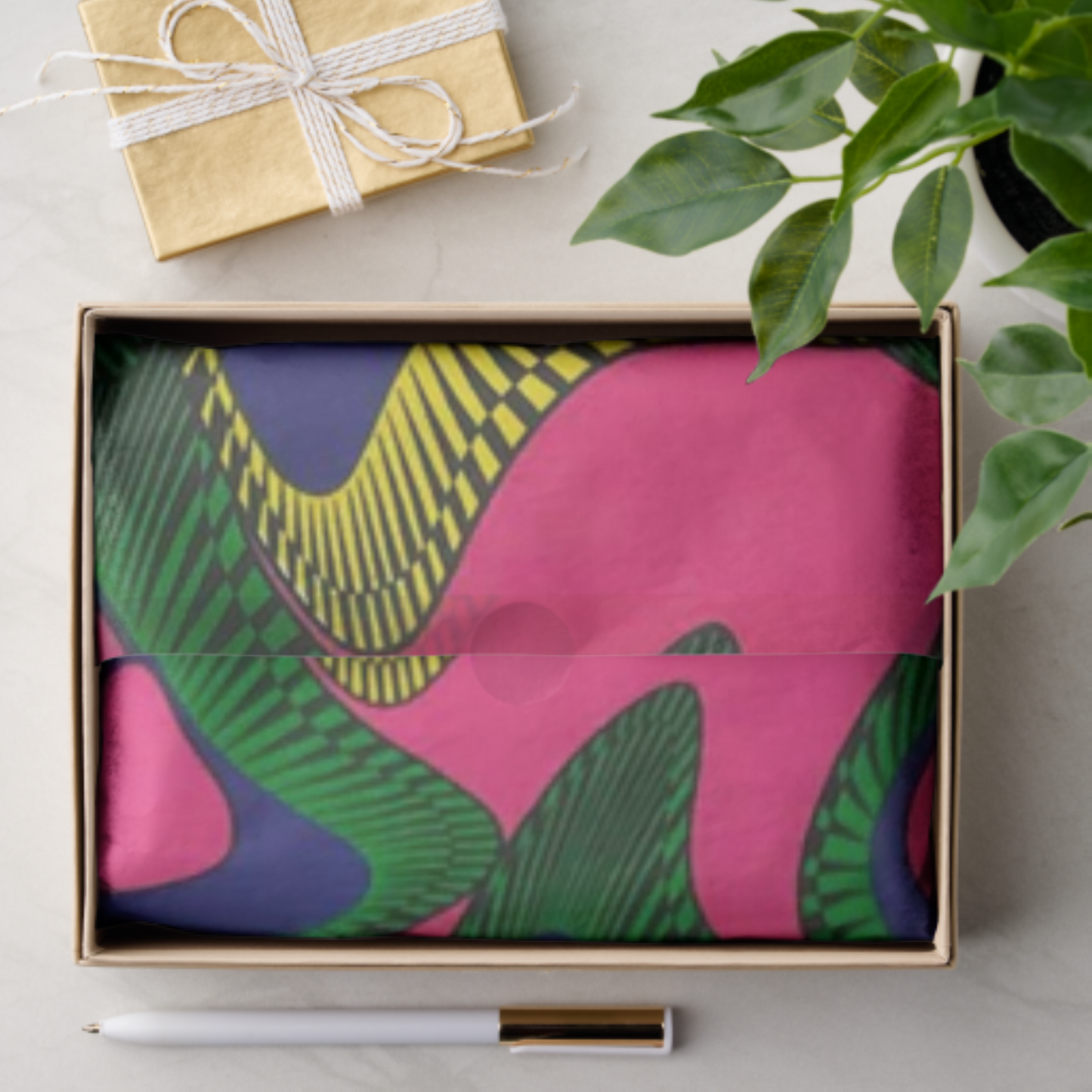 African Print Tissue Paper