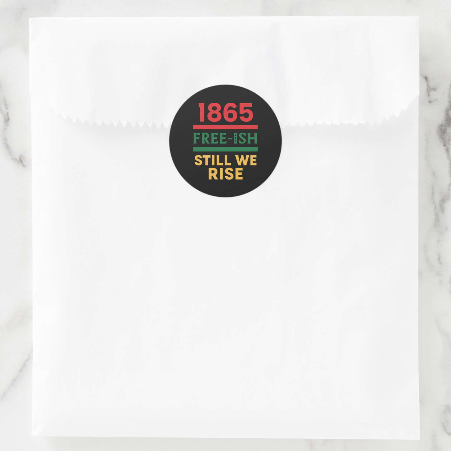 Juneteenth Round Stickers