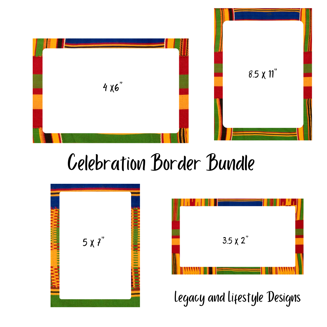 Elevate Your Designs with African Print Border Bundles