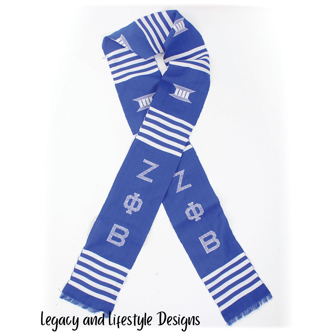 African Kente Greek Graduation Sashes (Handwoven in Ghana)