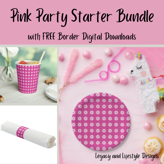 African Print Pink Party Starter Bundle