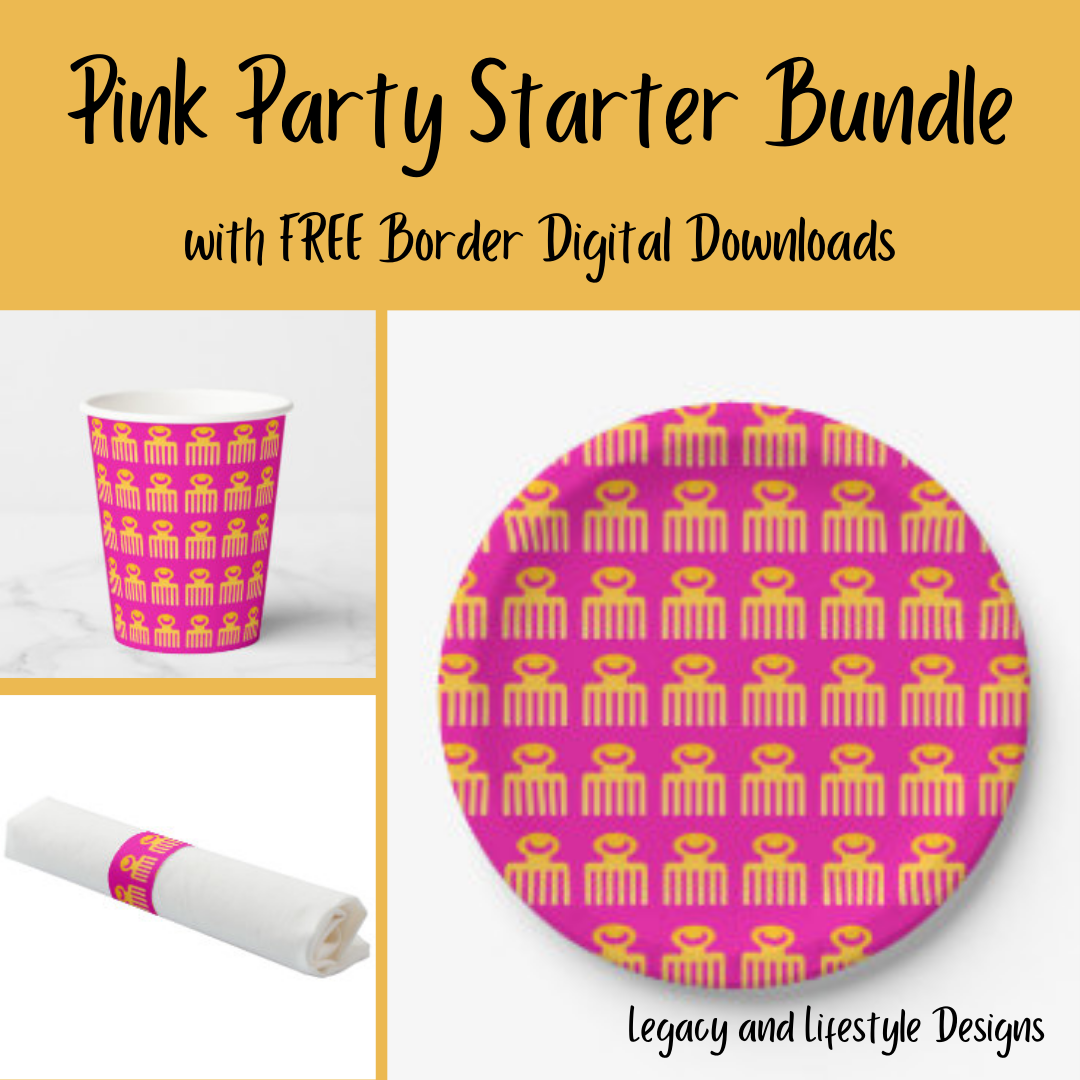 African Print Pink Party Starter Bundle