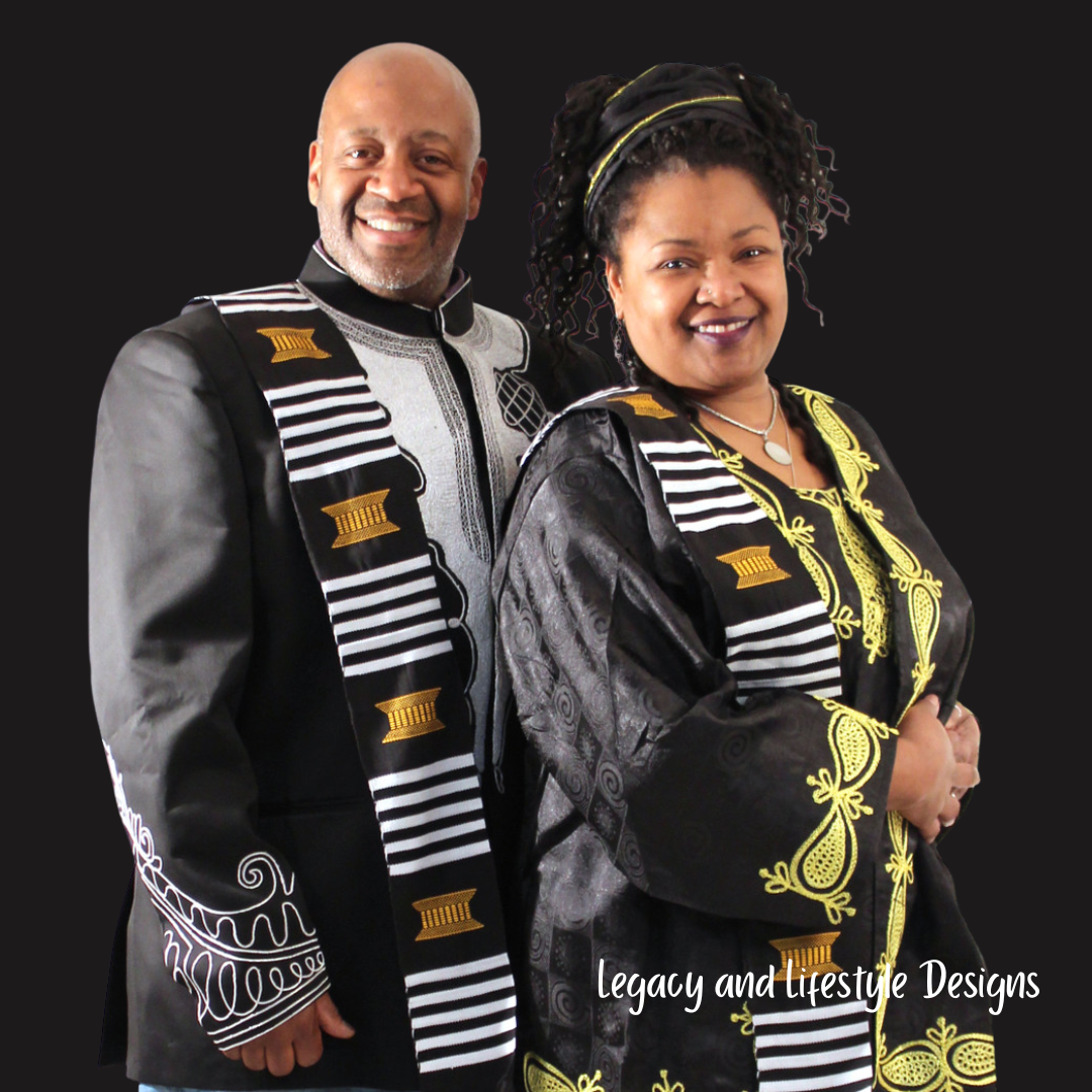 Handwoven Ashanti Kente Graduation Stole – Made in Ghana