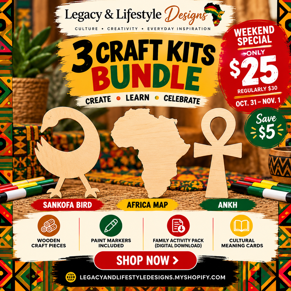 3 DIY Craft Kits for $25!