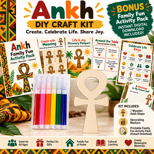 Ankh DIY Craft Kit | Ancient Egyptian Symbol Craft & Family Fun Activity Pack