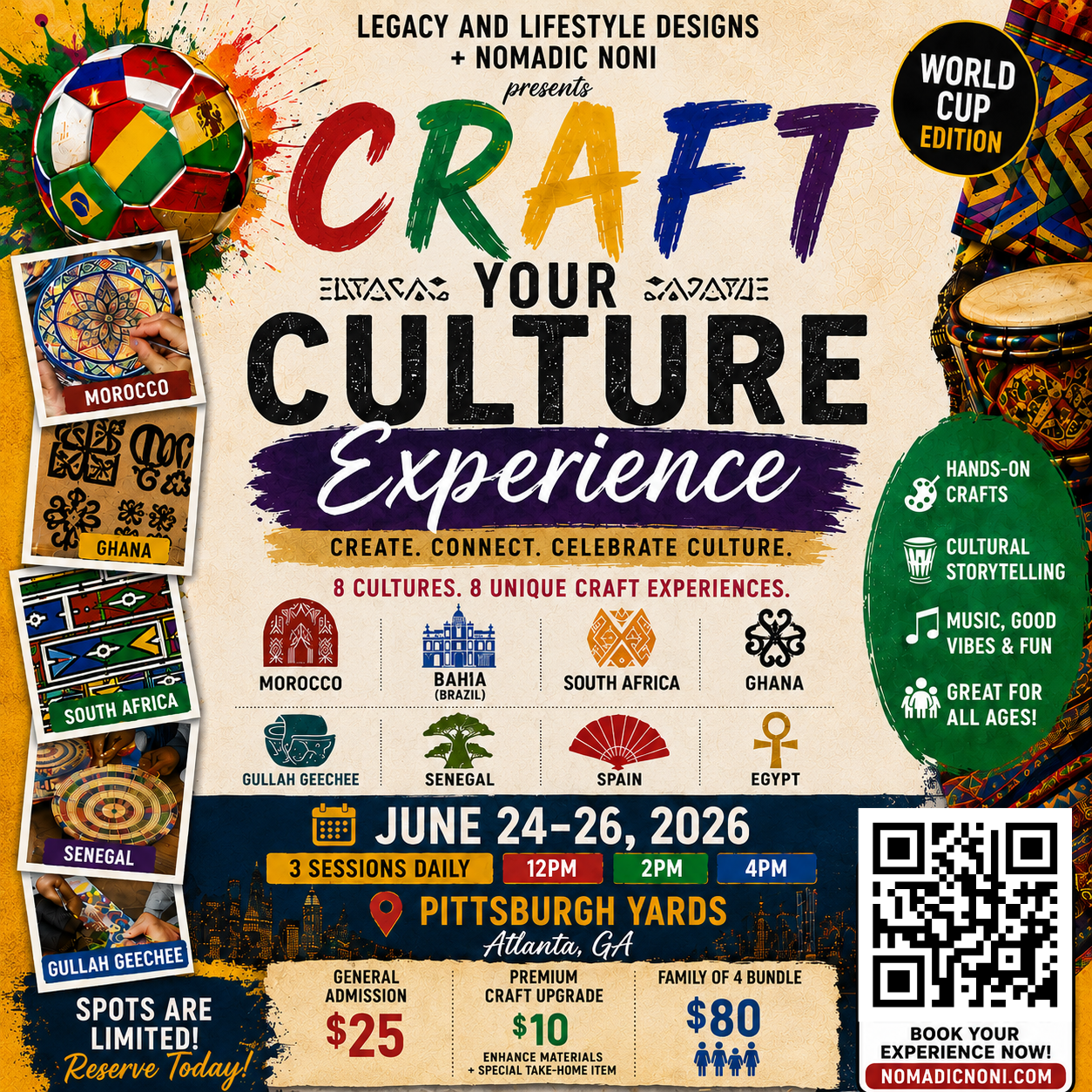 Craft Your Culture Experience | Senegal June 26 | 12PM