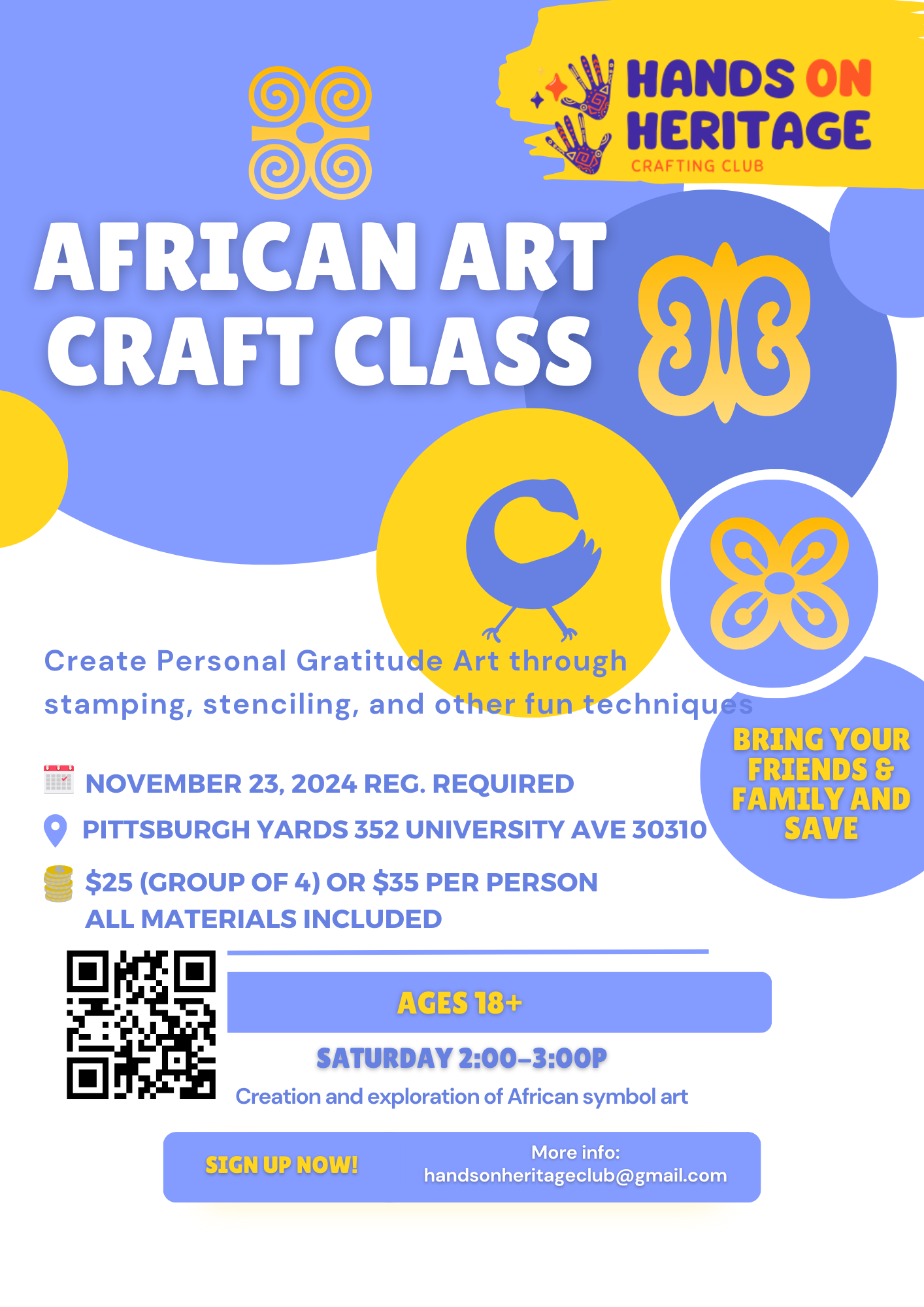 African Adinkra Art Classes