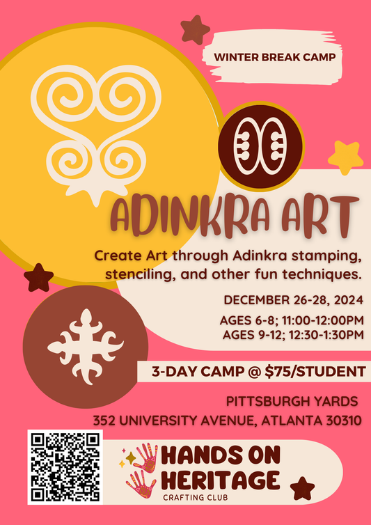 African Adinkra Art Classes - Winter Break Camp