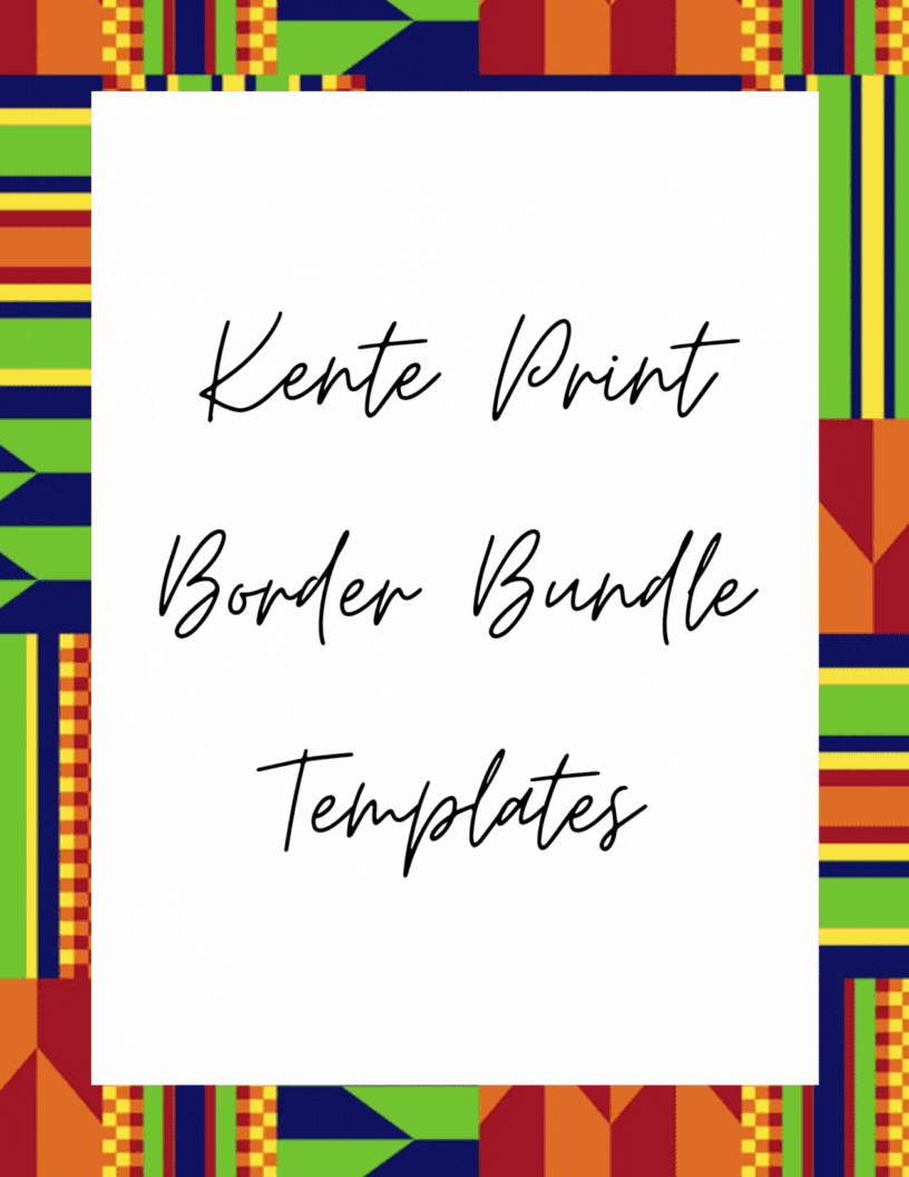 African Print Border Bundles