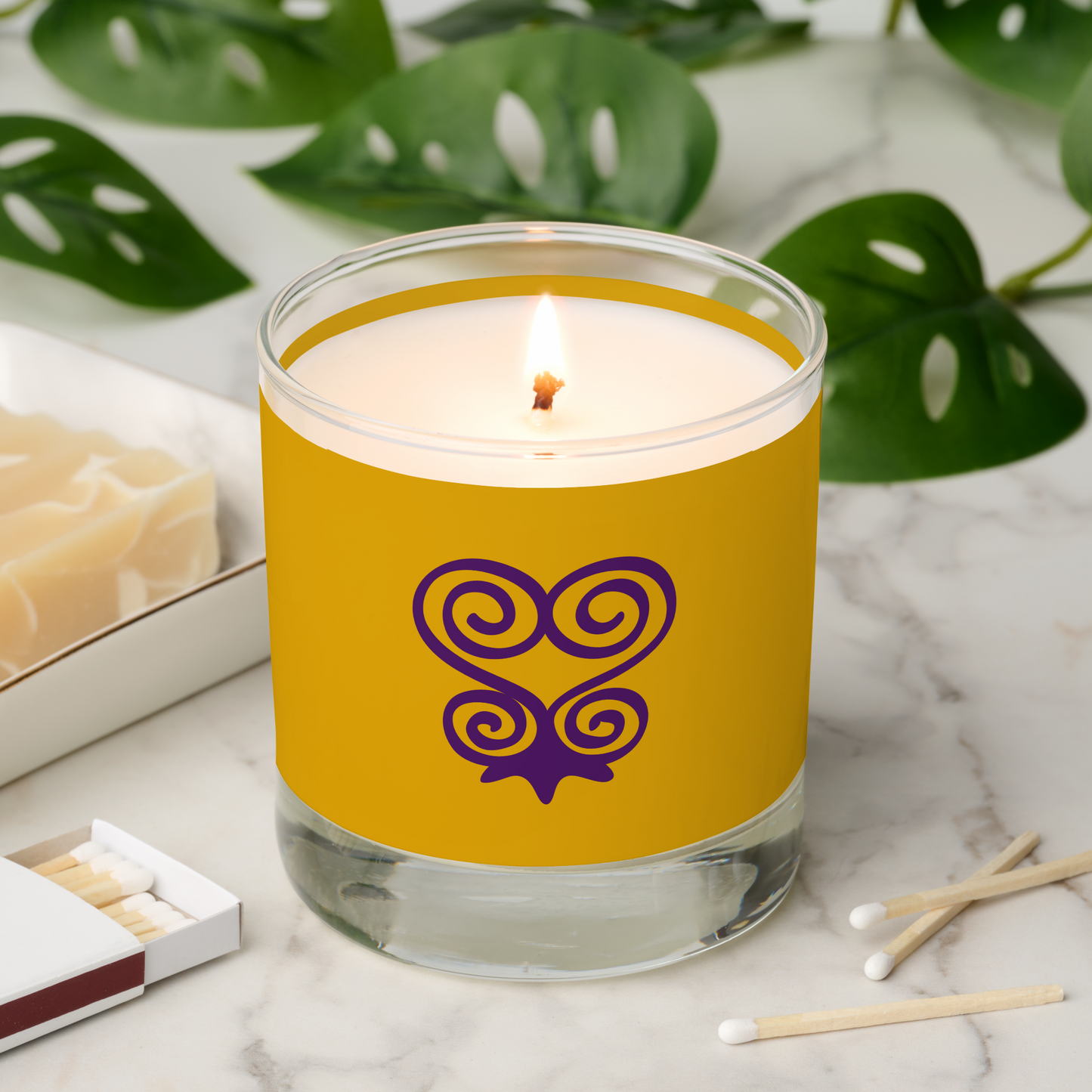 African Adinkra Symbol (Sankofa) Scented Candle