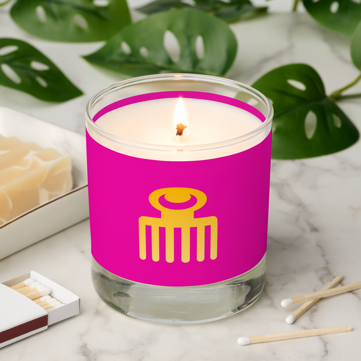 African Adinkra Symbol (Beauty) Scented Candle