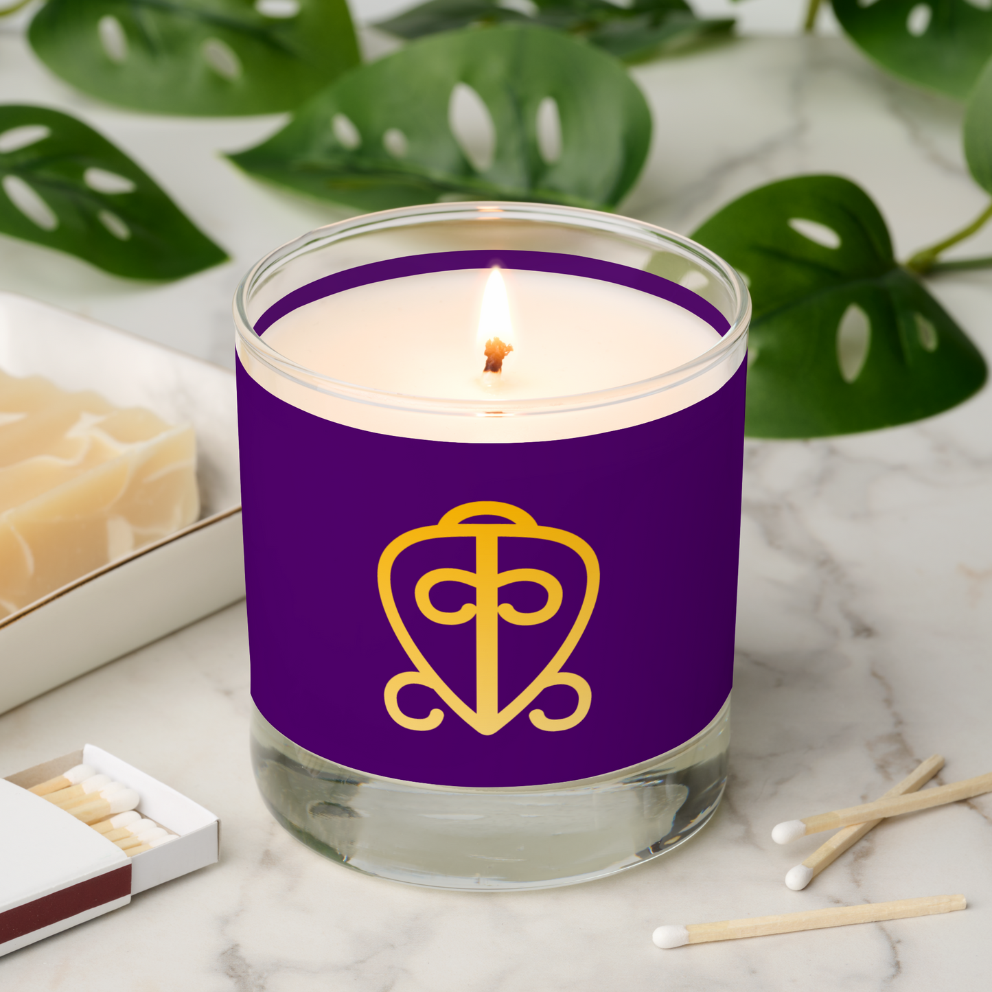 African Adinkra Symbol (Power of Love) Scented Candle