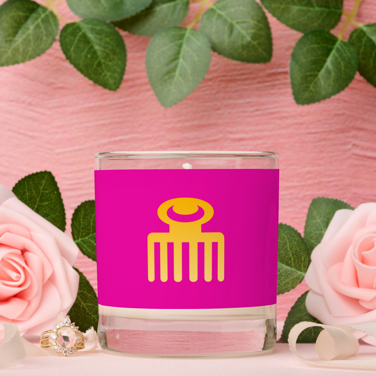 African Adinkra Symbol (Beauty) Scented Candle