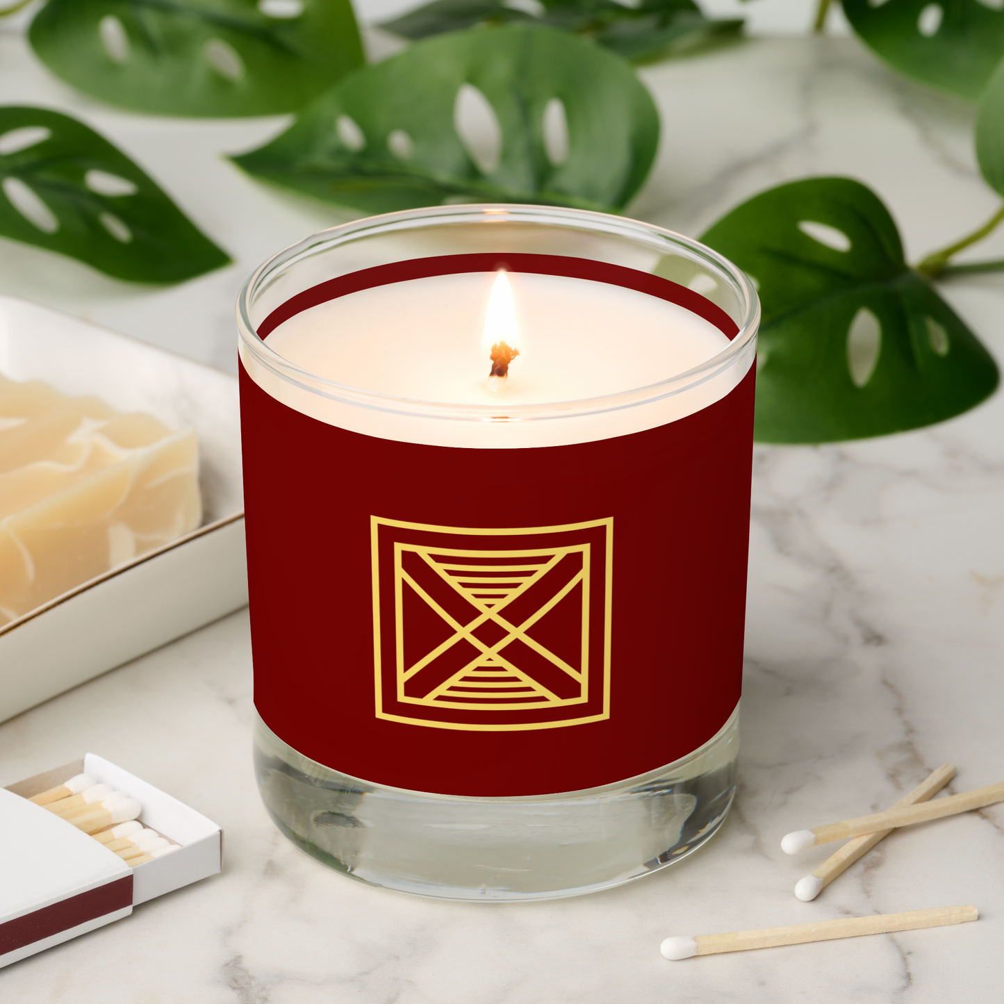 African Adinkra Symbol (Fortitude) Scented Candle