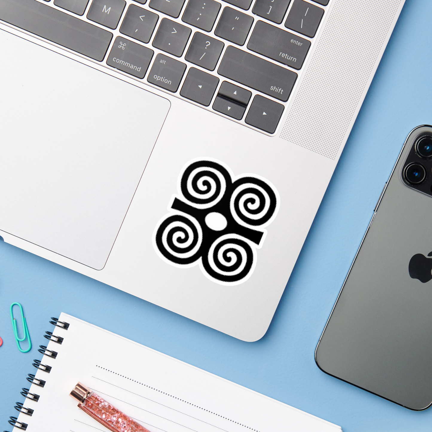 Adinkra Symbol (Strength) Vinyl Sticker