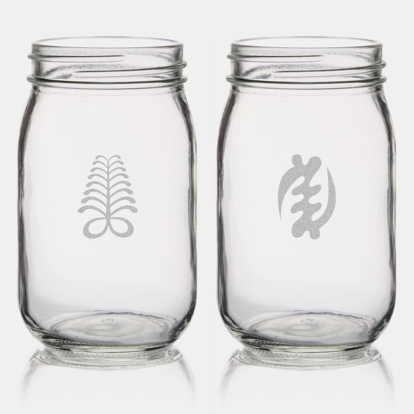 African Adinkra Mason Jars