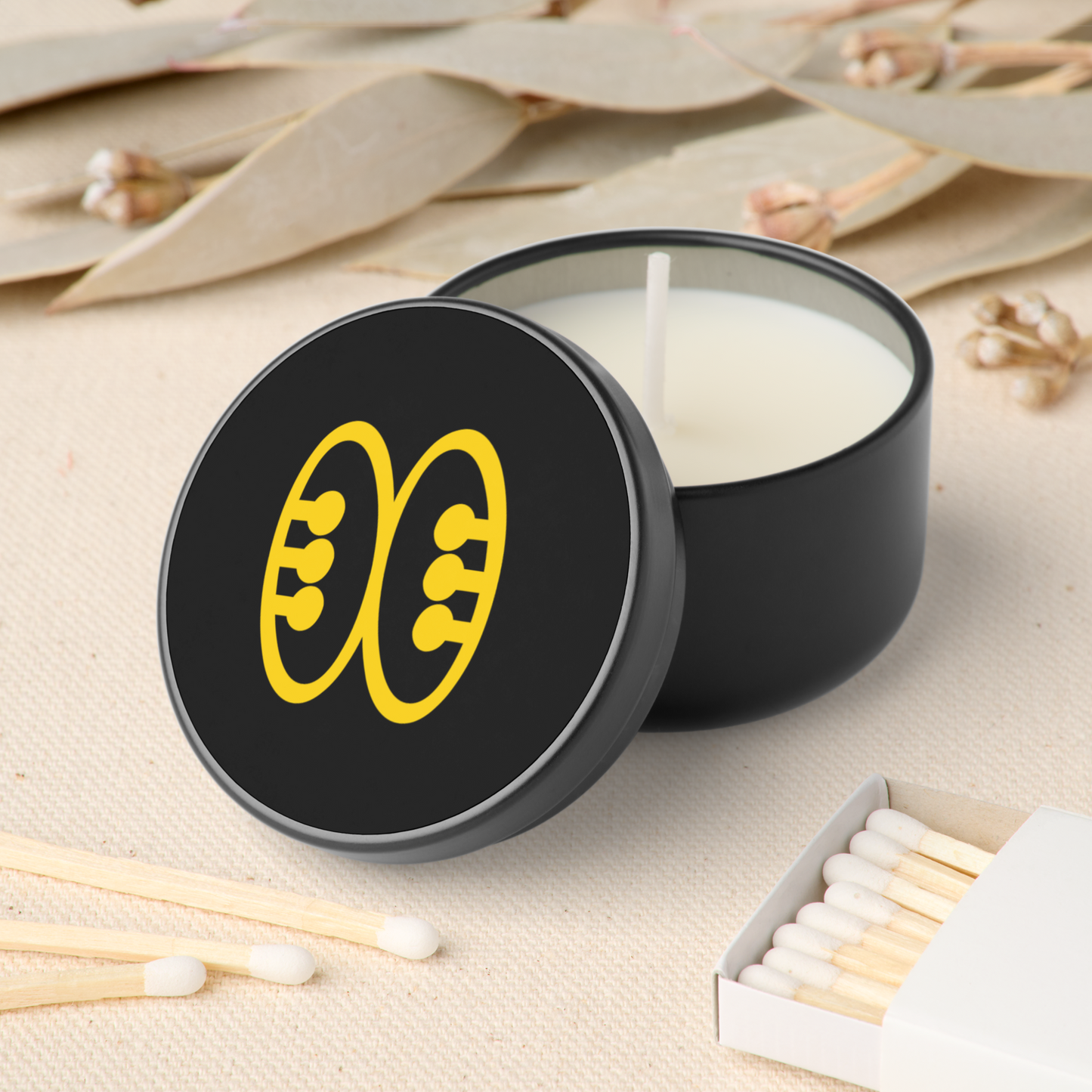 African Adinkra Mini Candle Favors