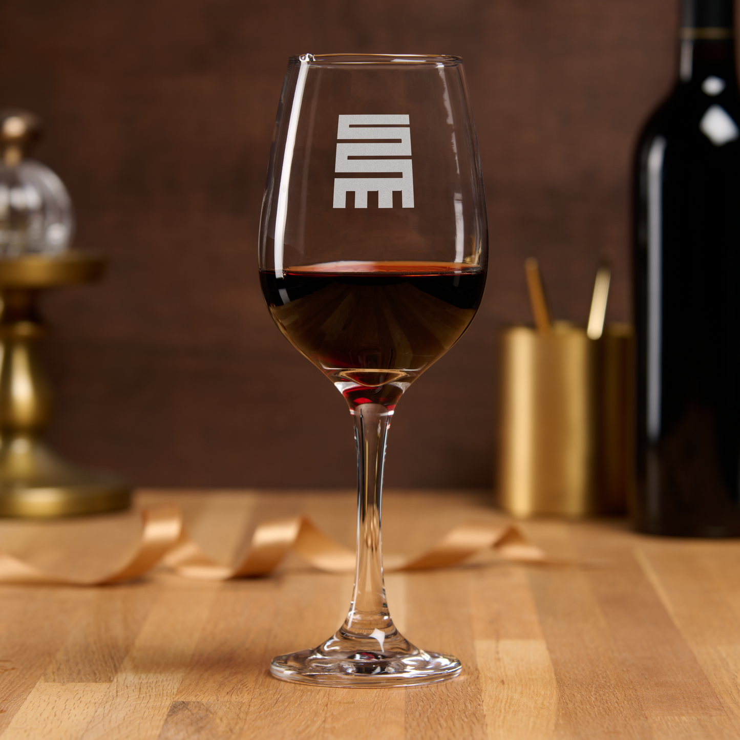 African Adinkra Wine Glass