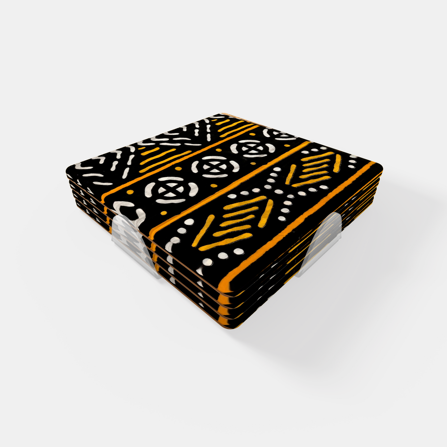 African Print Coaster Set