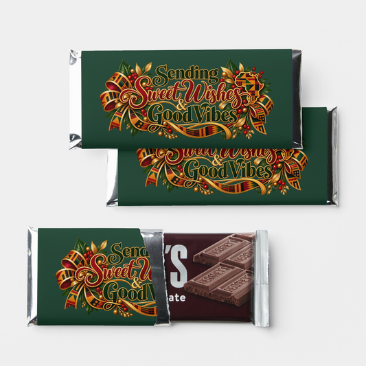 Holiday Candy Wrappers Hershey Bar Favors