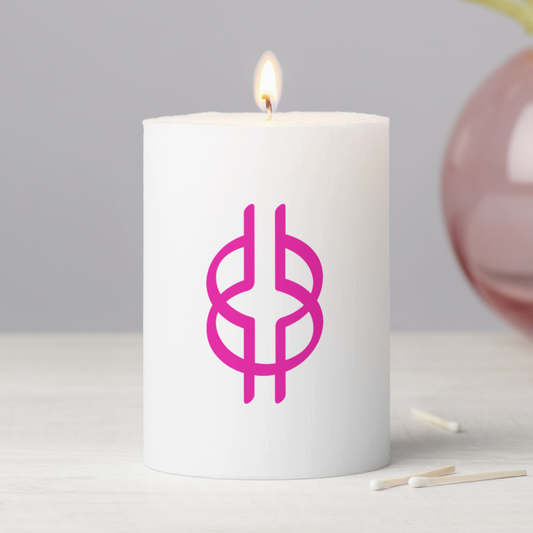 African Adinkra (Wisdom Knot) Pillar Candles