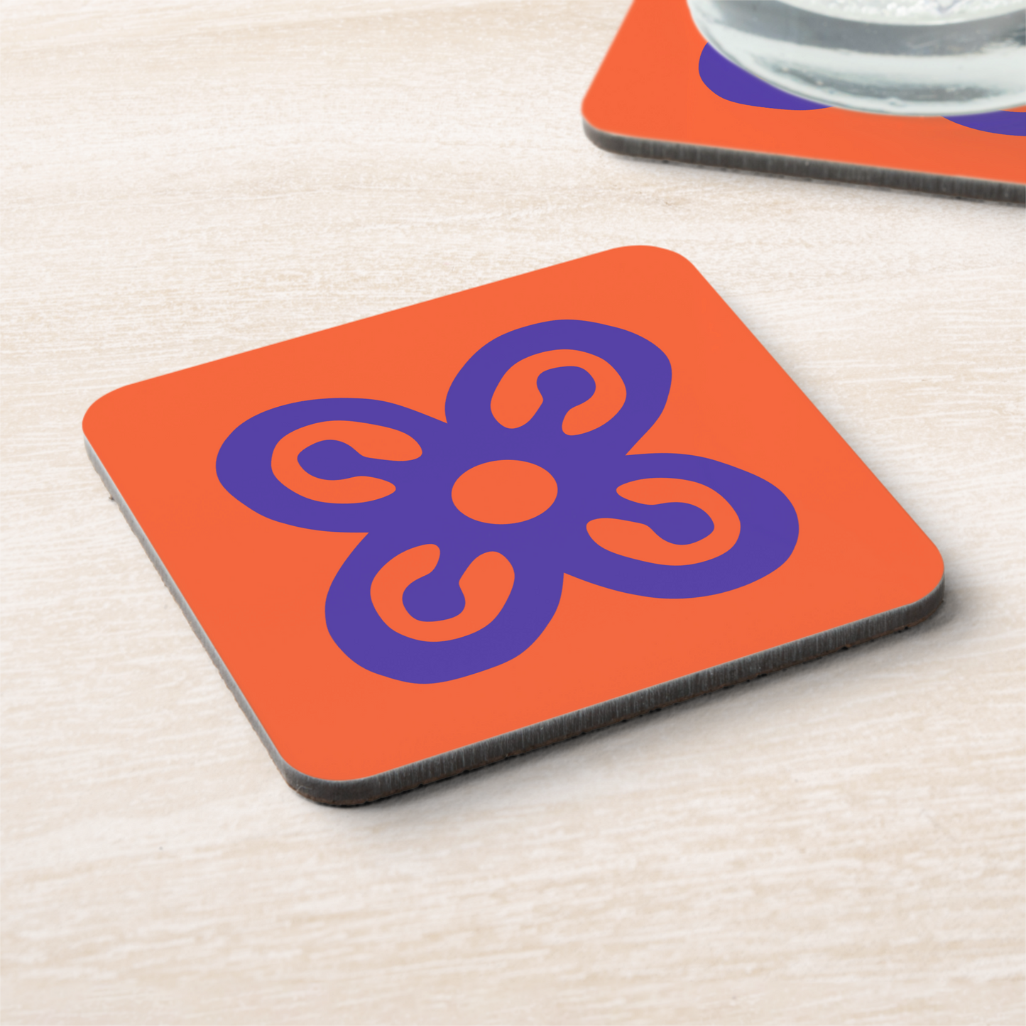 Adinkra Coasters with cork back – Set of 6