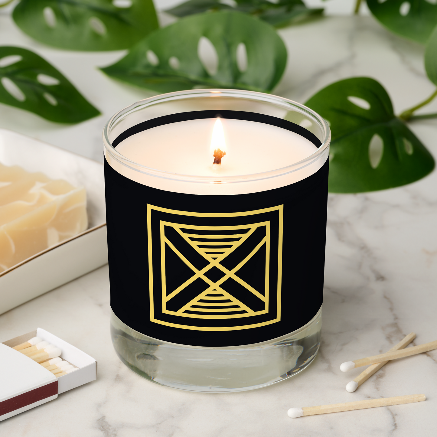 African Adinkra Symbol (Fortitude) Scented Candle