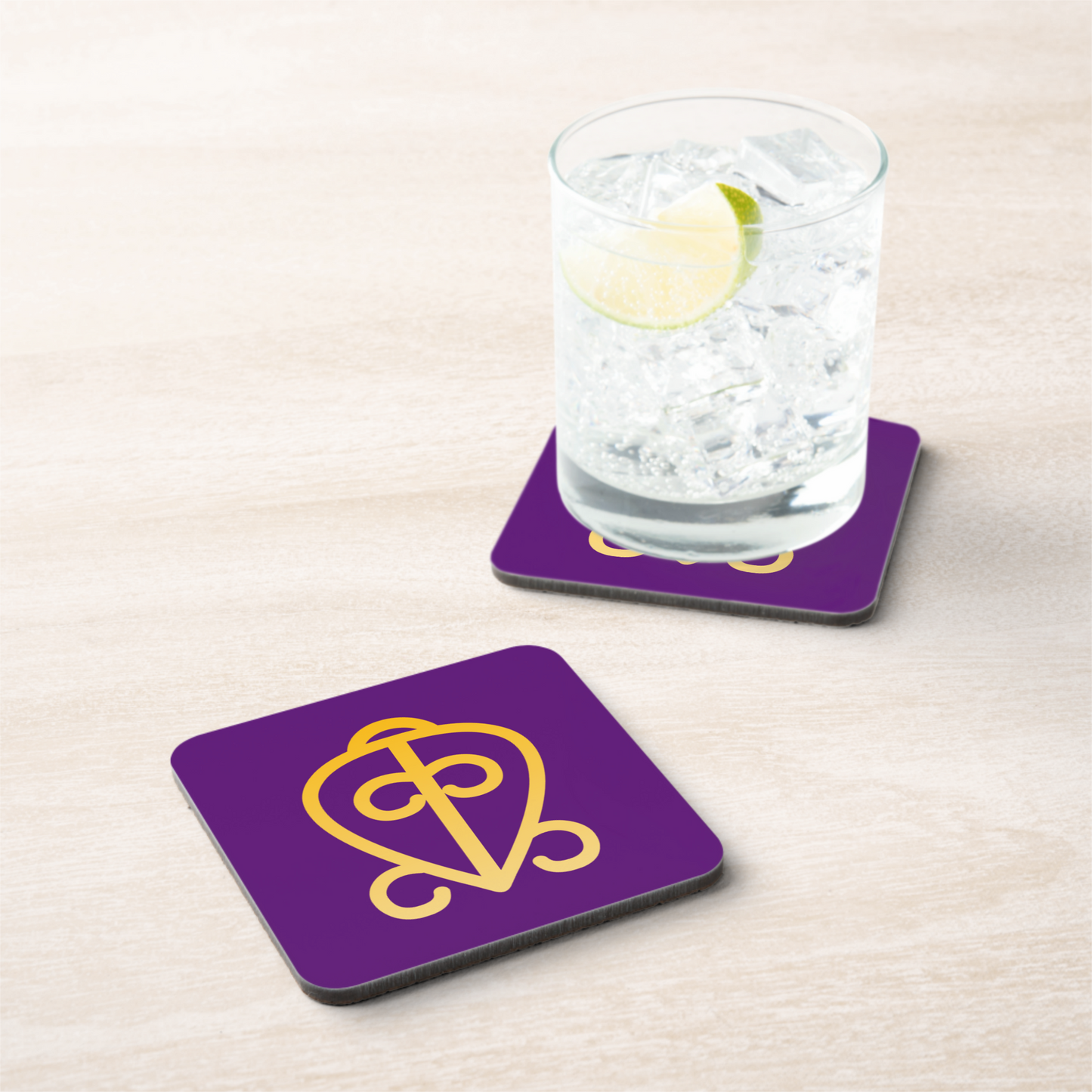 Adinkra Coasters with cork back – Set of 6