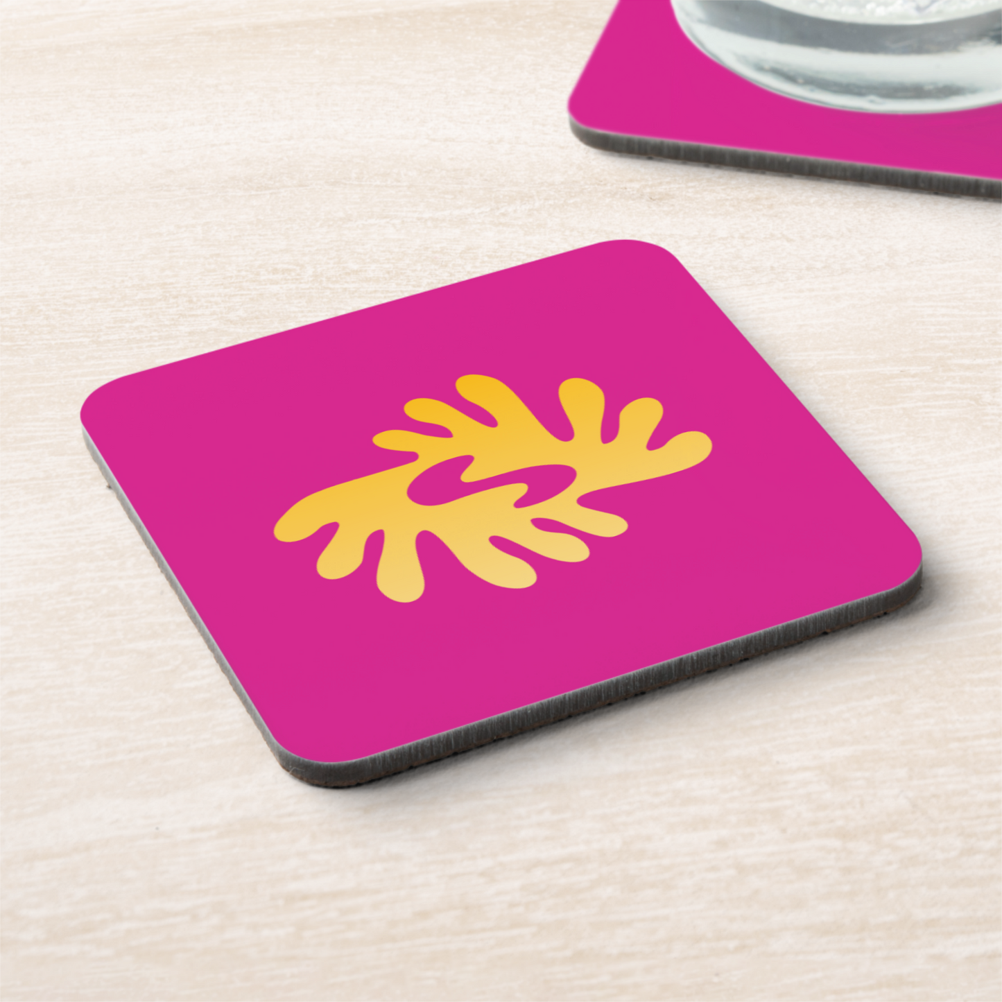 Adinkra Coasters with cork back – Set of 6