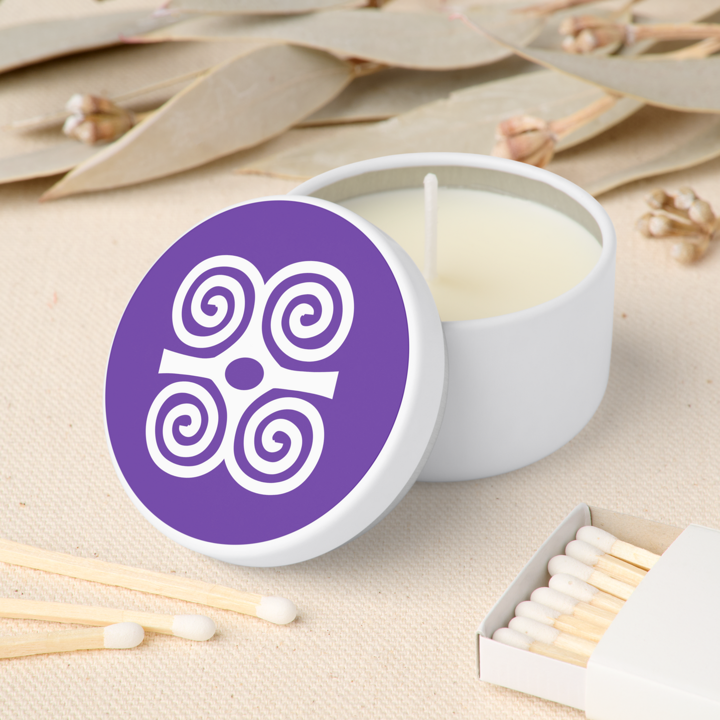 African Adinkra Mini Candle Favors