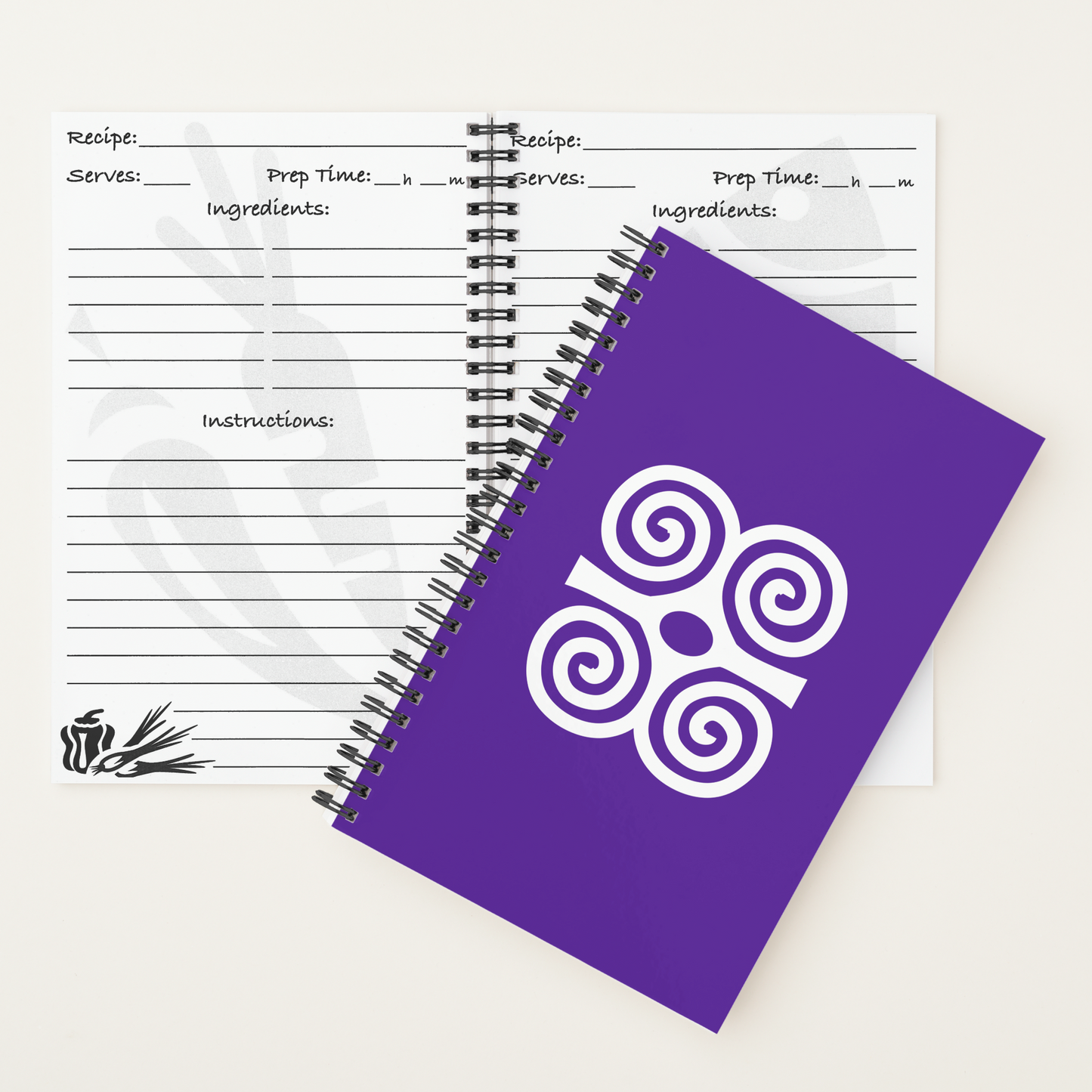 African Adinkra (Strength & Humility) Notebooks