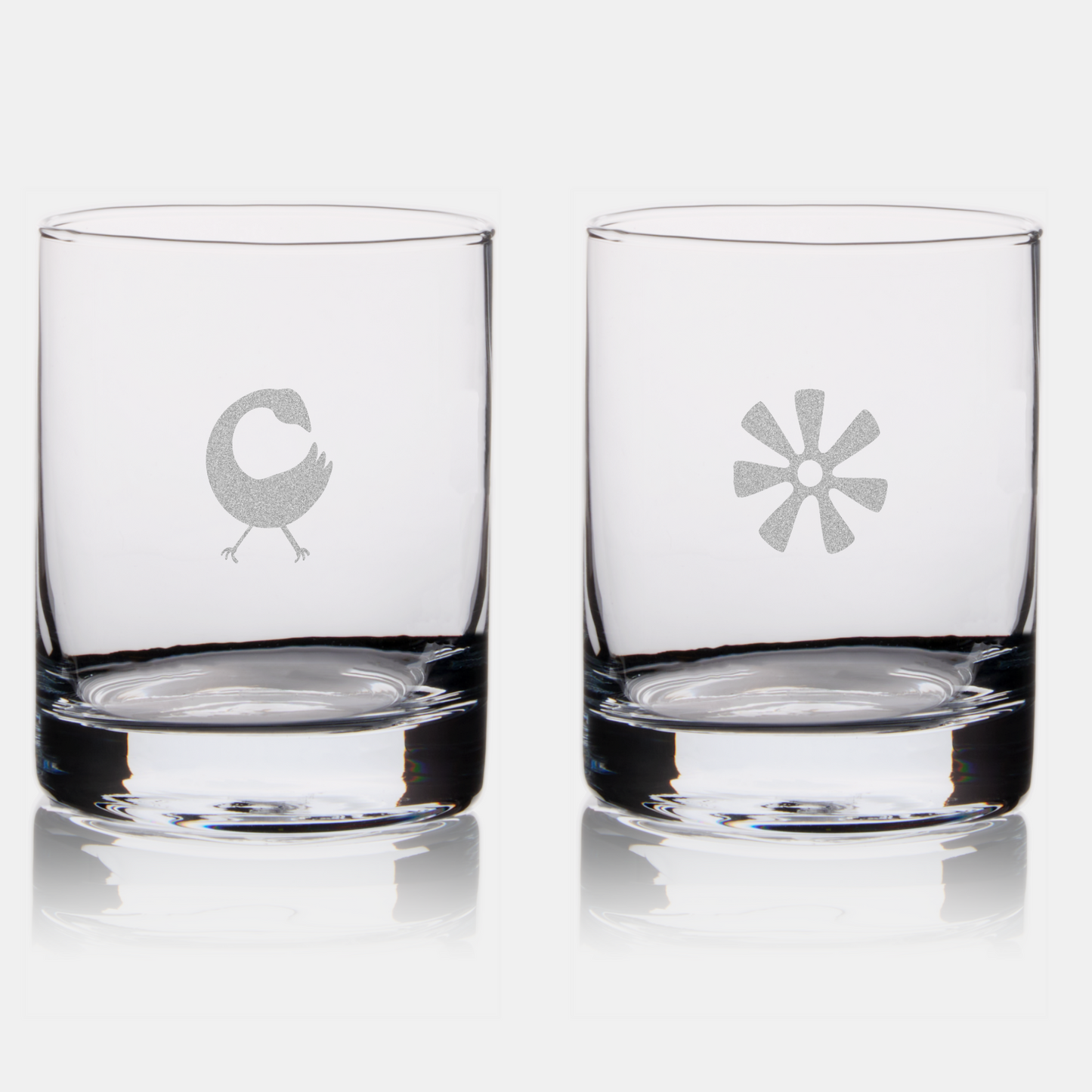 African Adinkra Whiskey Rocks Glass