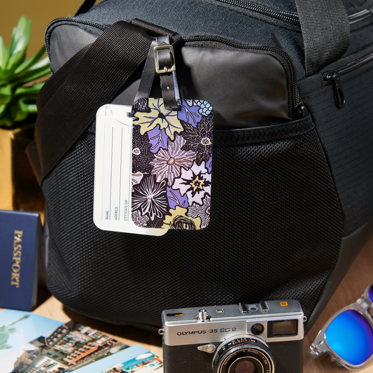 African Print Luggage Tag