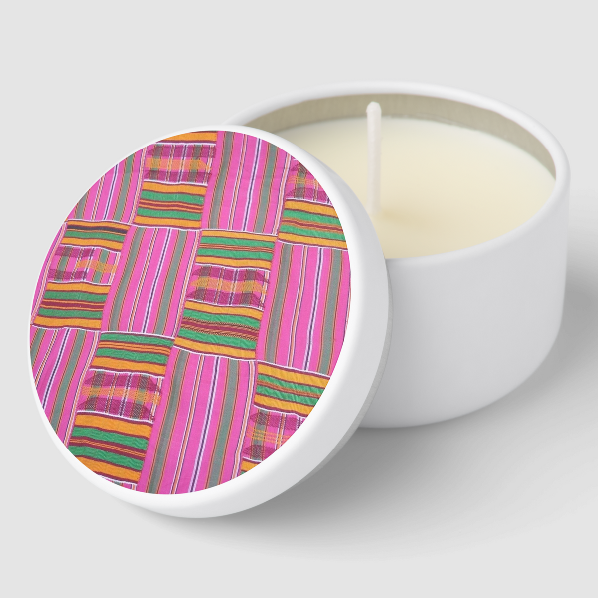 African Print Mini Candle Favors