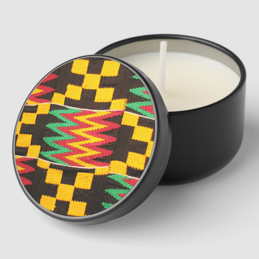 African Print Mini Candle Favors