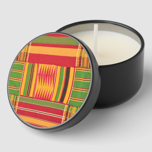 African Print Mini Candle Favors