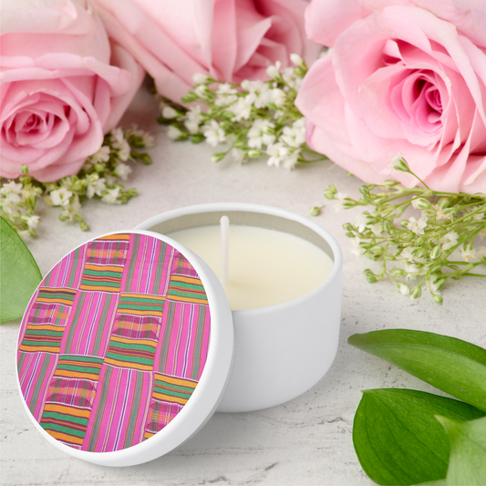 African Print Mini Candle Favors