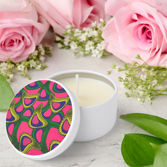 African Print Mini Candle Favors