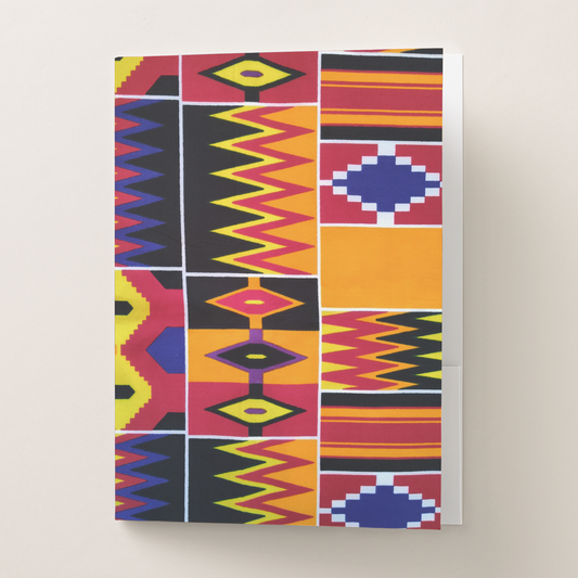 African Print Pocket Folder