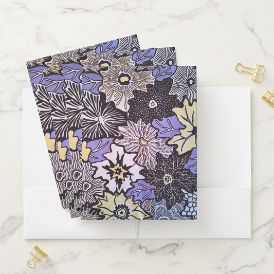 African Print Pocket Folder