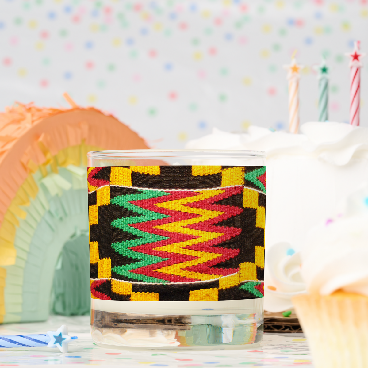 African Print Scented Candle