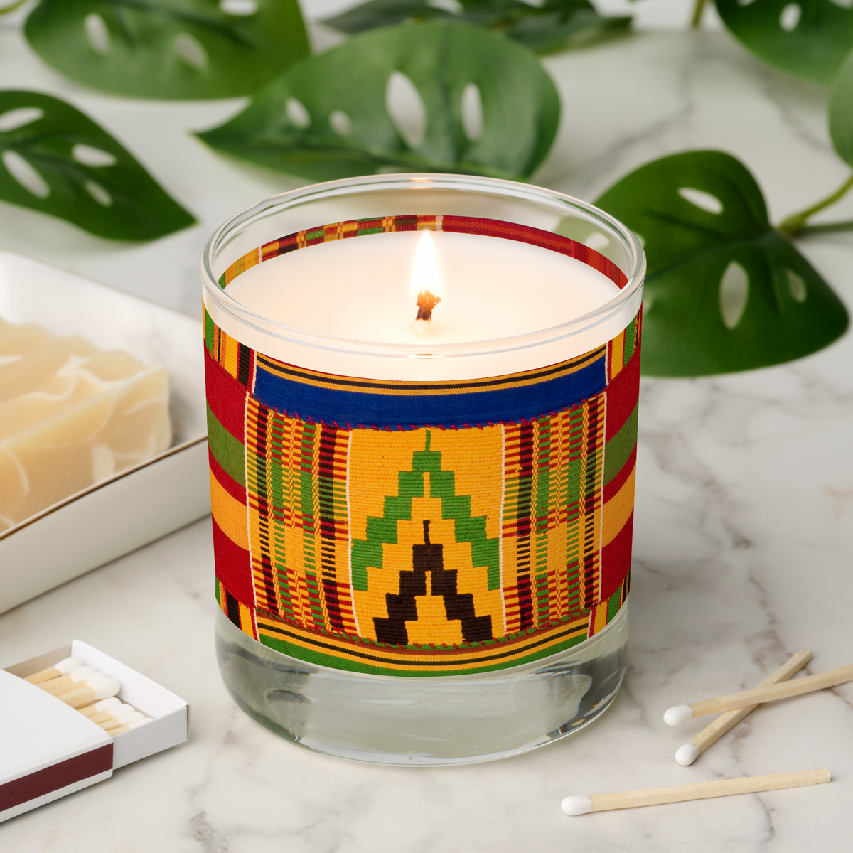 African Print Scented Candle