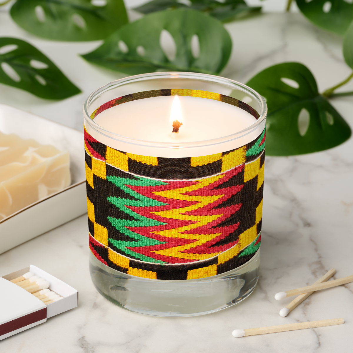 African Print Scented Candle