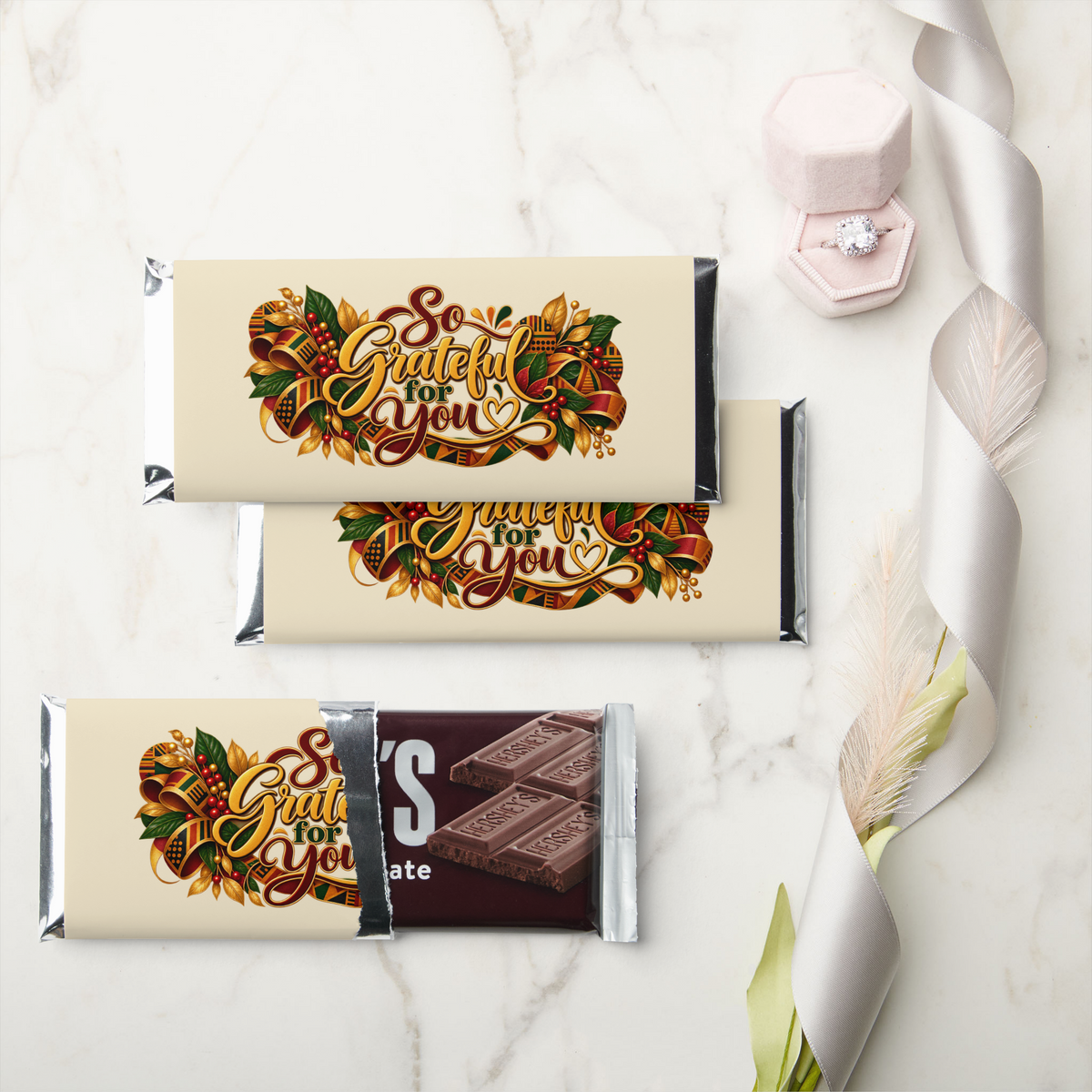 Holiday Candy Wrappers Hershey Bar Favors