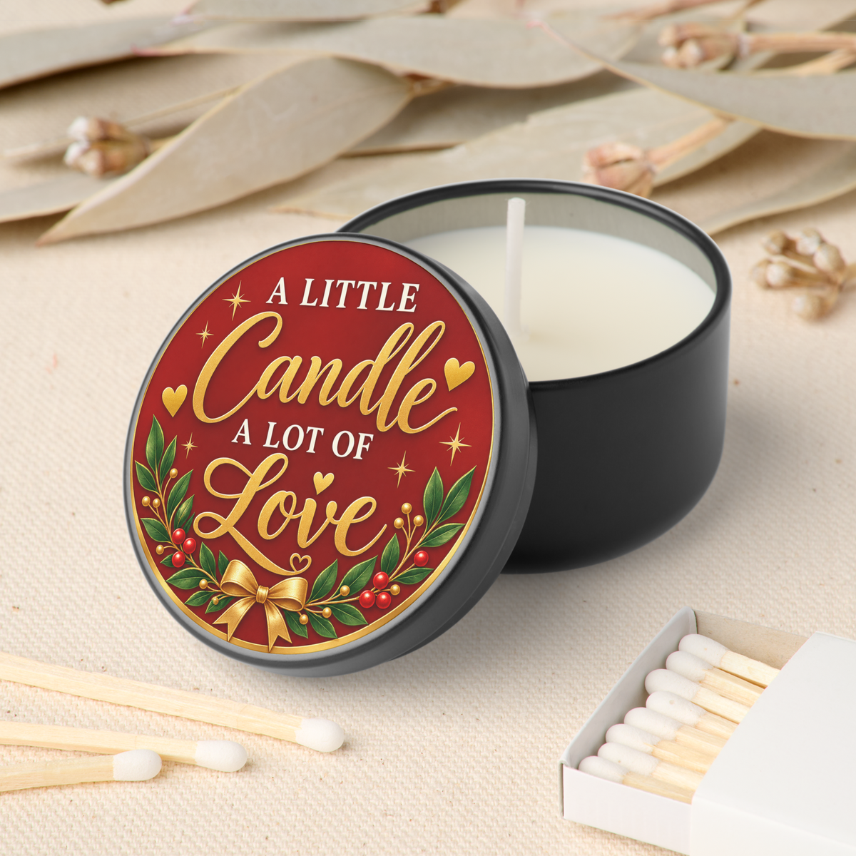 Holiday Mini Candle Favors